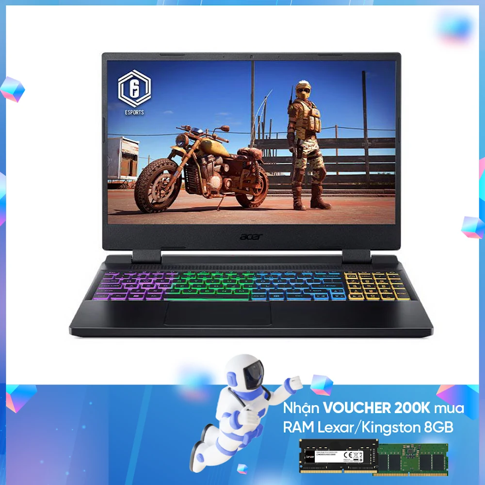 Laptop Acer Nitro 5 Tiger AN515-58-52SP (i5-12500H/RAM 8GB/RTX 3050/512GB SSD/ Windows 11)