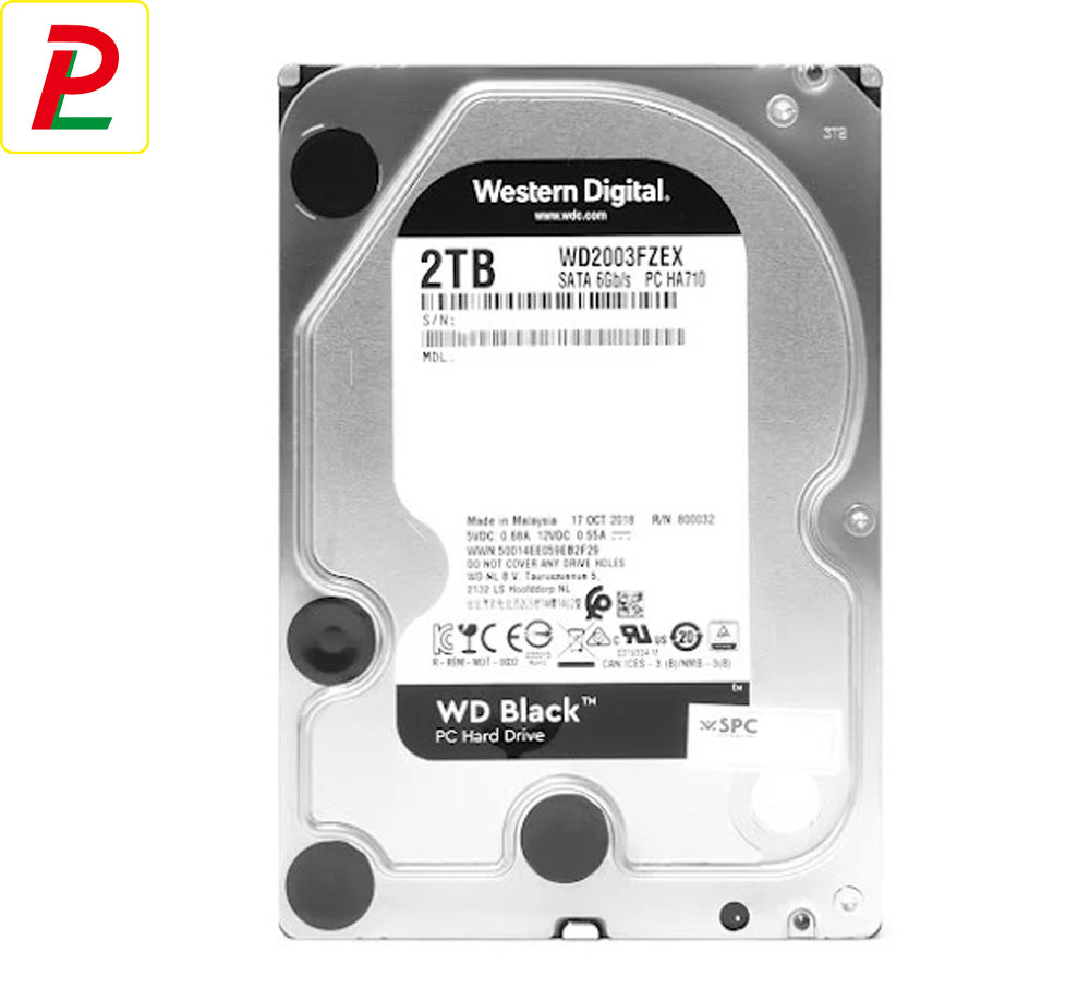 Ổ cứng HDD Western Digital Black 2TB 3.5" SATA 3 - WD2003FZEX