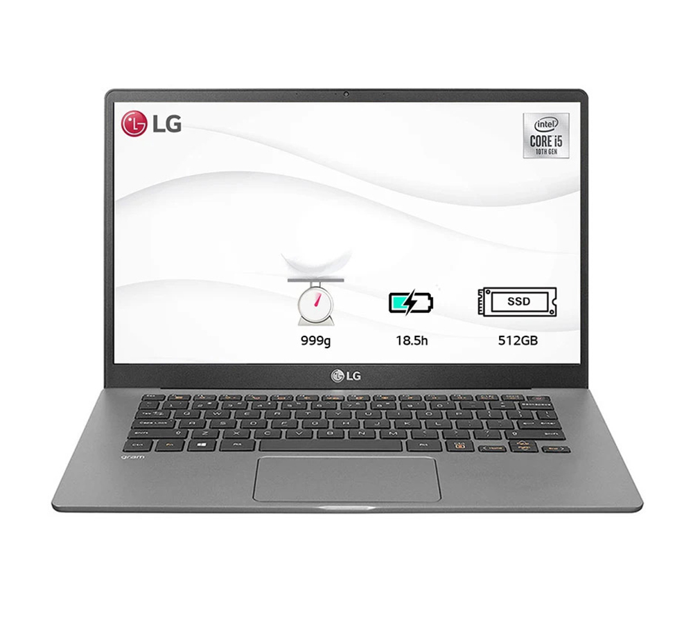 Laptop LG Gram 14ZD90N-V.AX55A5 (14" FHD/i5-1035G7/8GB/512GB SSD/Intel Iris Plus/Free DOS/1kg)