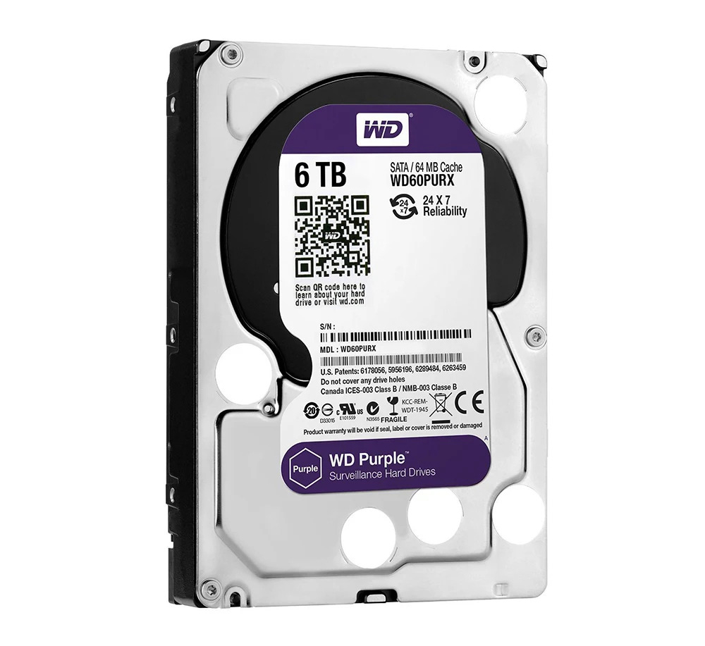 Ổ cứng HDD Western Digital Purple 6TB 3.5" SATA 3 - WD60PURZ