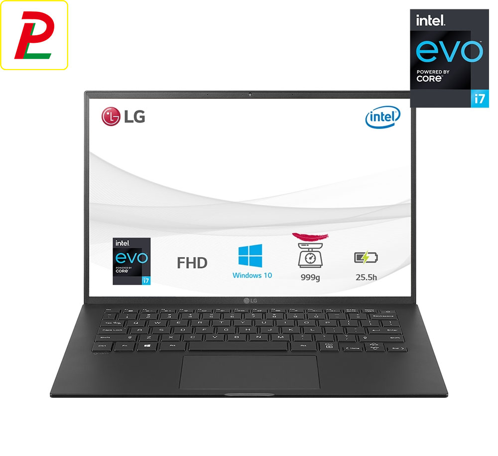 Laptop LG Gram 2021 14Z90P G.AH75A5 (14" WUXGA/Intel Core i7-1165G7/16GB/512GB SSD/Onboard/Windows 10 Home 64-bit/1kg)