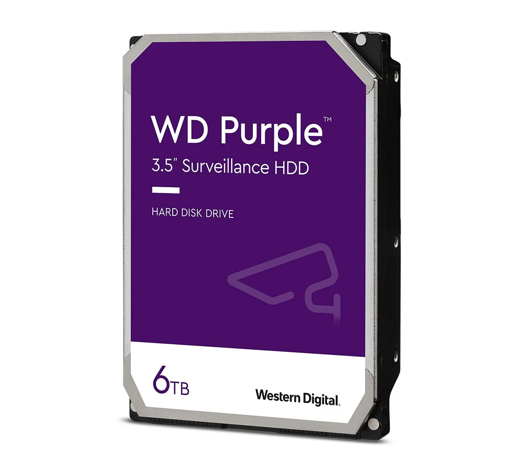 Ổ cứng HDD Western Digital Purple 6TB 3.5" Sata 3 (WD62PURZ) (Tím)